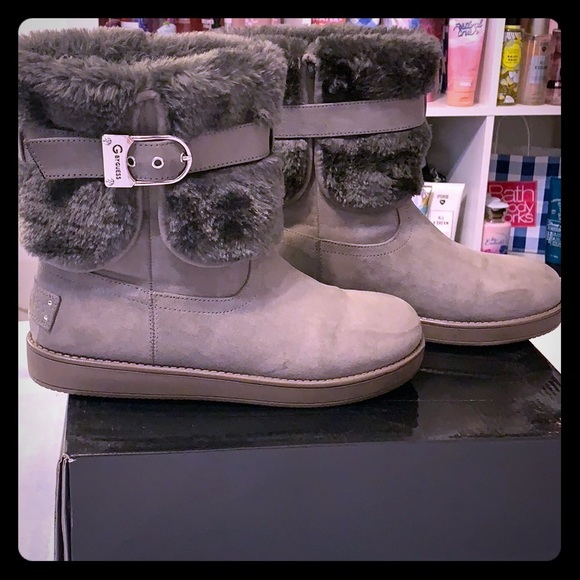 guess grey boots